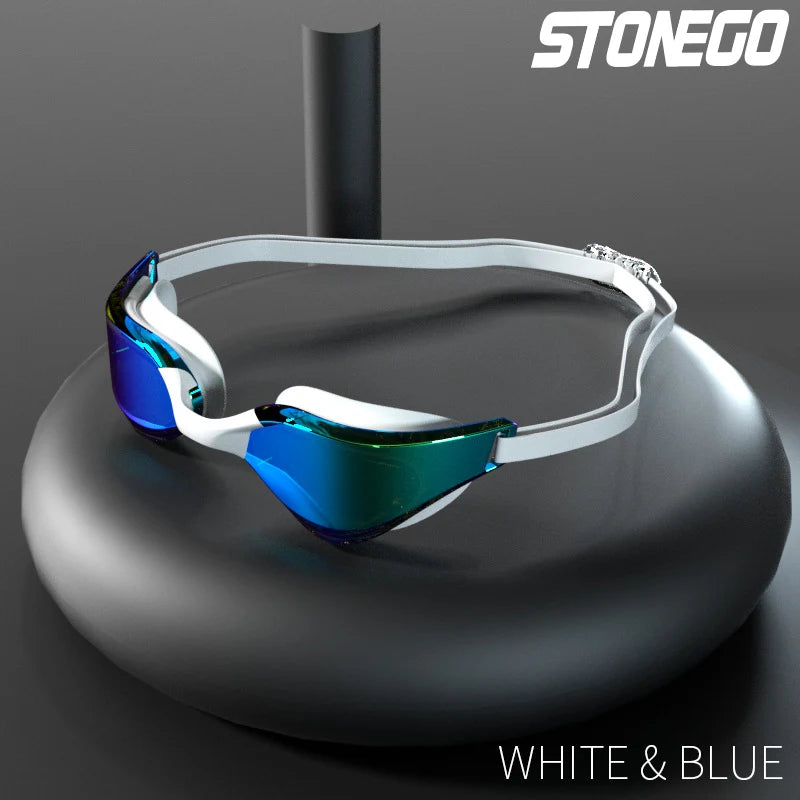 Professional Anti-Fog Swim Goggles with HD Wide-Angle Lens