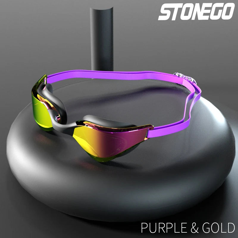 Professional Anti-Fog Swim Goggles with HD Wide-Angle Lens