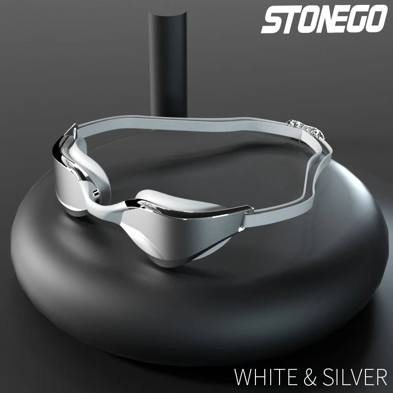 Professional Anti-Fog Swim Goggles with HD Wide-Angle Lens