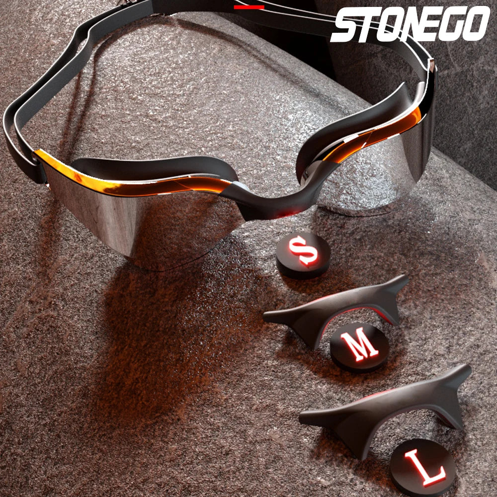 Professional Anti-Fog Swim Goggles with HD Wide-Angle Lens
