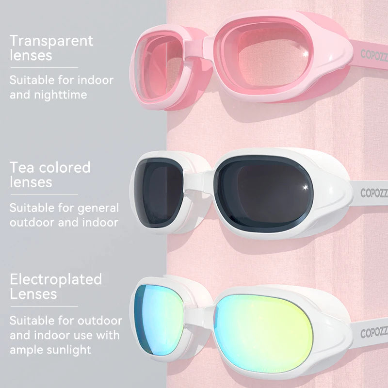 COPOZZ Prescription Swimming Goggles – Anti-Fog
