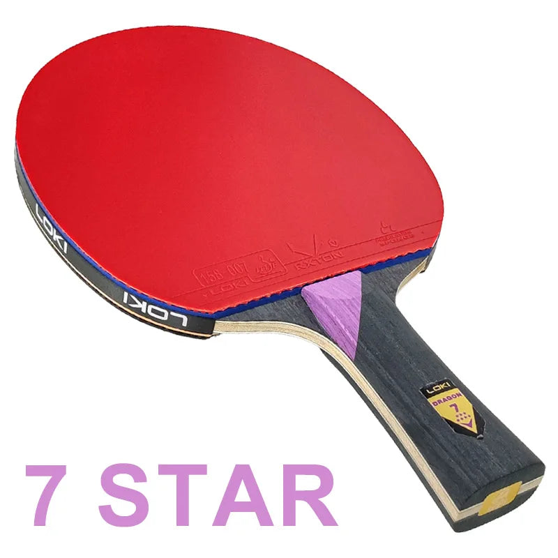 Original LOKI Table Tennis Racket Dragon Series Ping Pong Racket Paddle Bat Professional 6/7/8/9/10 Stars for All Level Players