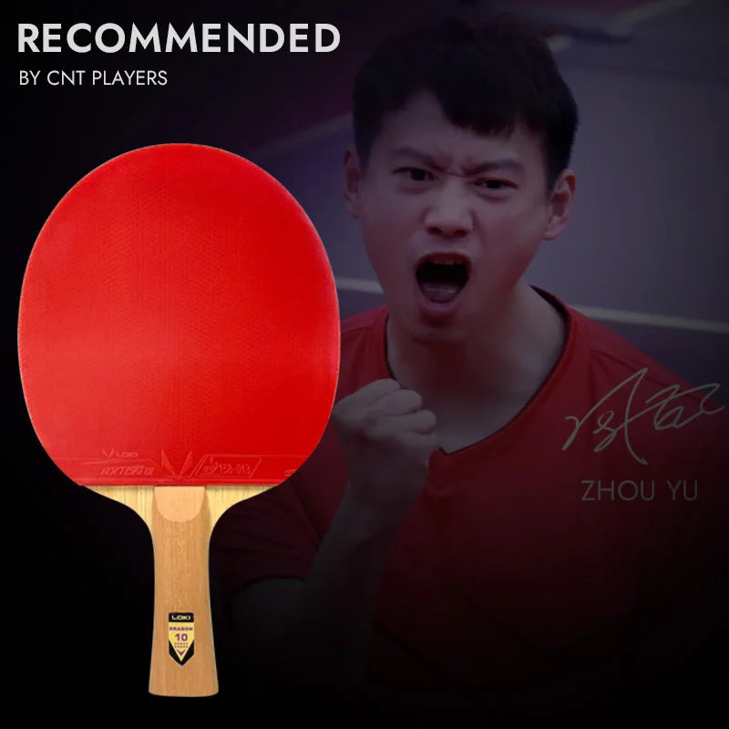 LOKI DRAGON 10 STAR Table Tennis Racket Professional 5 Wood 2 ALC Ping Pong Paddle Bat Carbon Blade with FH RXTON 9 & BH RXTON 7