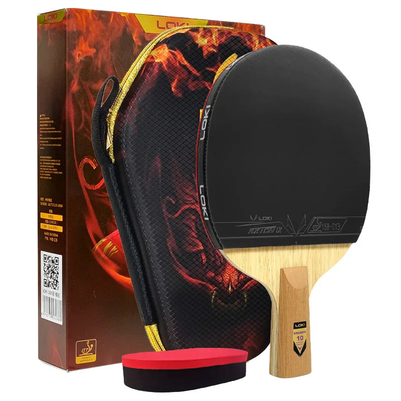 Original LOKI Table Tennis Racket Dragon Series Ping Pong Racket Paddle Bat Professional 6/7/8/9/10 Stars for All Level Players
