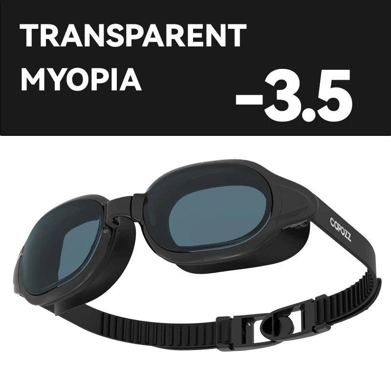 COPOZZ Prescription Swimming Goggles – Anti-Fog