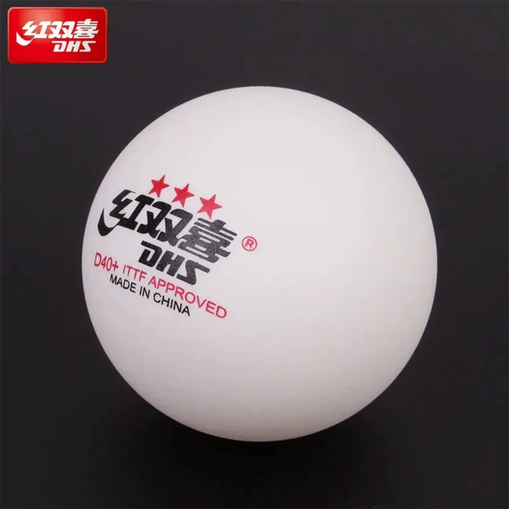 10 pcs DHS Seamed Table Tennis Balls D40+ ABS New Material 10 Pcs/Box Professional ITTF Approved Ping Pong Balls for Training