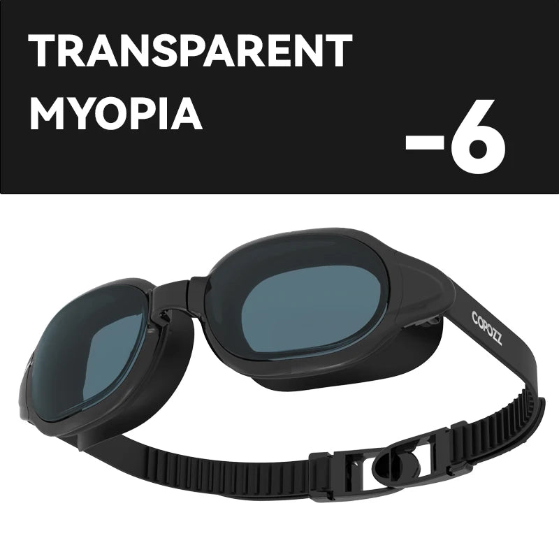 COPOZZ Prescription Swimming Goggles – Anti-Fog