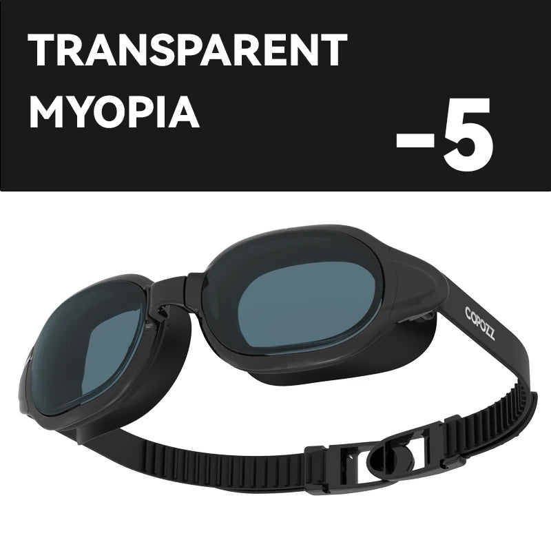 COPOZZ Prescription Swimming Goggles – Anti-Fog
