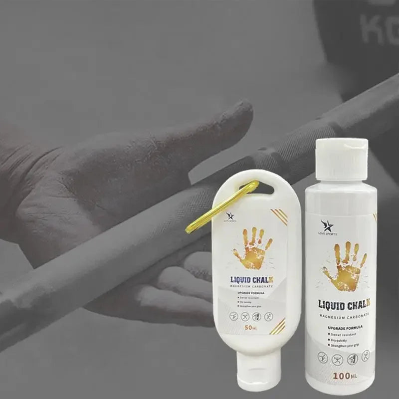 NEW 50/100/200ml Liquid Chalk Sports Magnesium Powder Fitness Weight Lifting Anti Slip Cream Grip Weight Lifting Climbing Gym