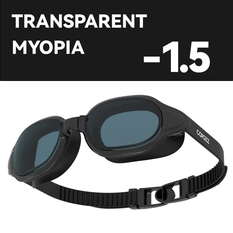 COPOZZ Prescription Swimming Goggles – Anti-Fog
