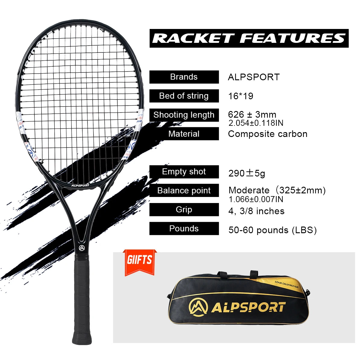 Carbon Fiber Tennis Racket
