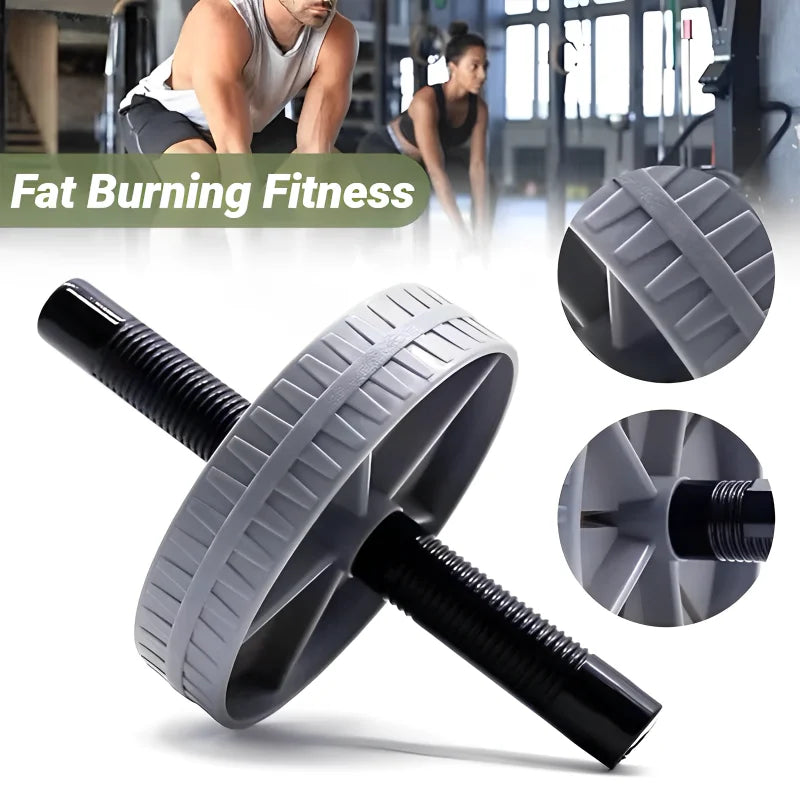 Abdominal Wheel Strong Load Bearing Non-slip Roller Strengthen Muscle Exercise Equipment Fitness Training Home Use Silent