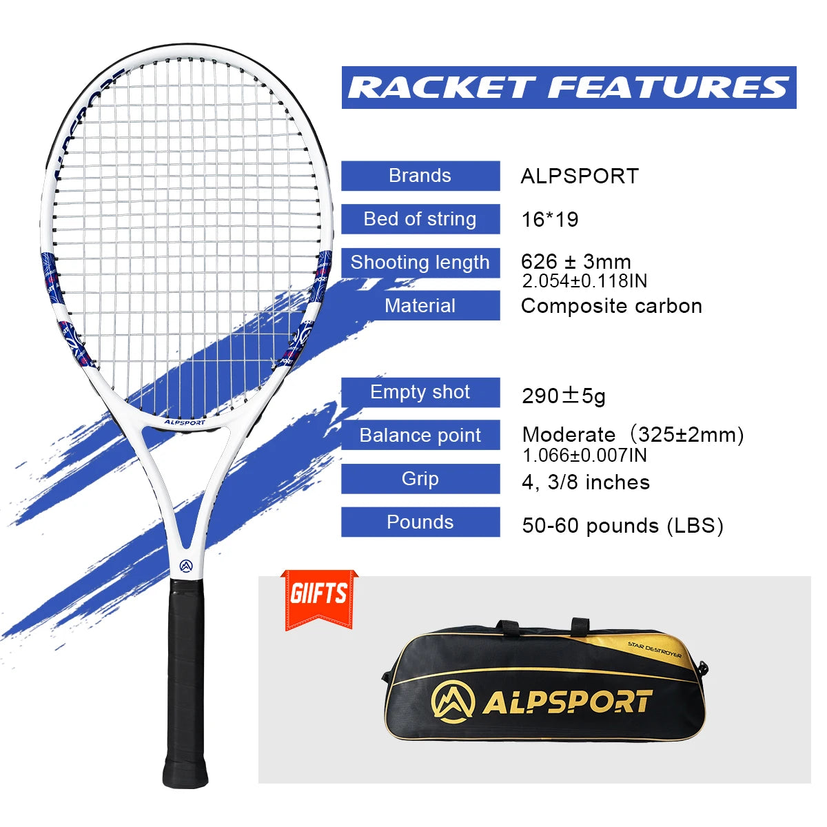 Carbon Fiber Tennis Racket