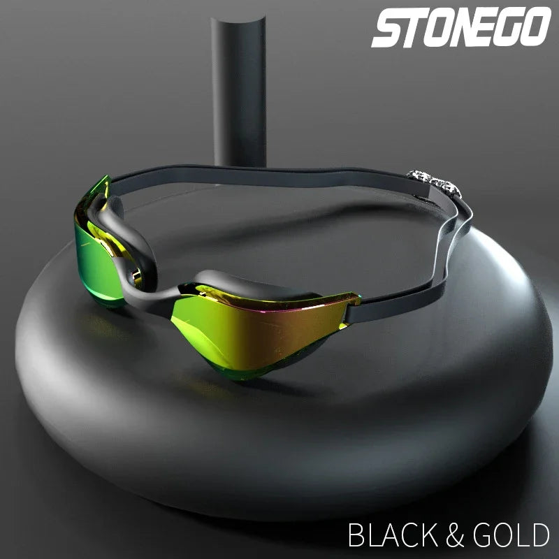 Professional Anti-Fog Swim Goggles with HD Wide-Angle Lens