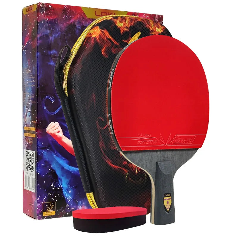 Original LOKI Table Tennis Racket Dragon Series Ping Pong Racket Paddle Bat Professional 6/7/8/9/10 Stars for All Level Players