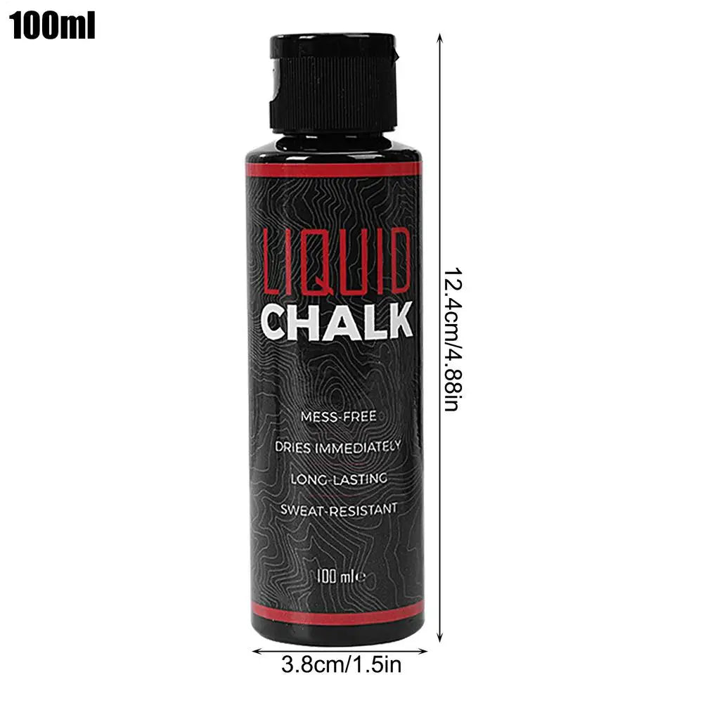 50ml/100ml Liquid Chalk Sweat-Resistant Workout Magnesium Powder Anti-slip Cream Grip Weight Lifting Climbing Gym Sports Chalk