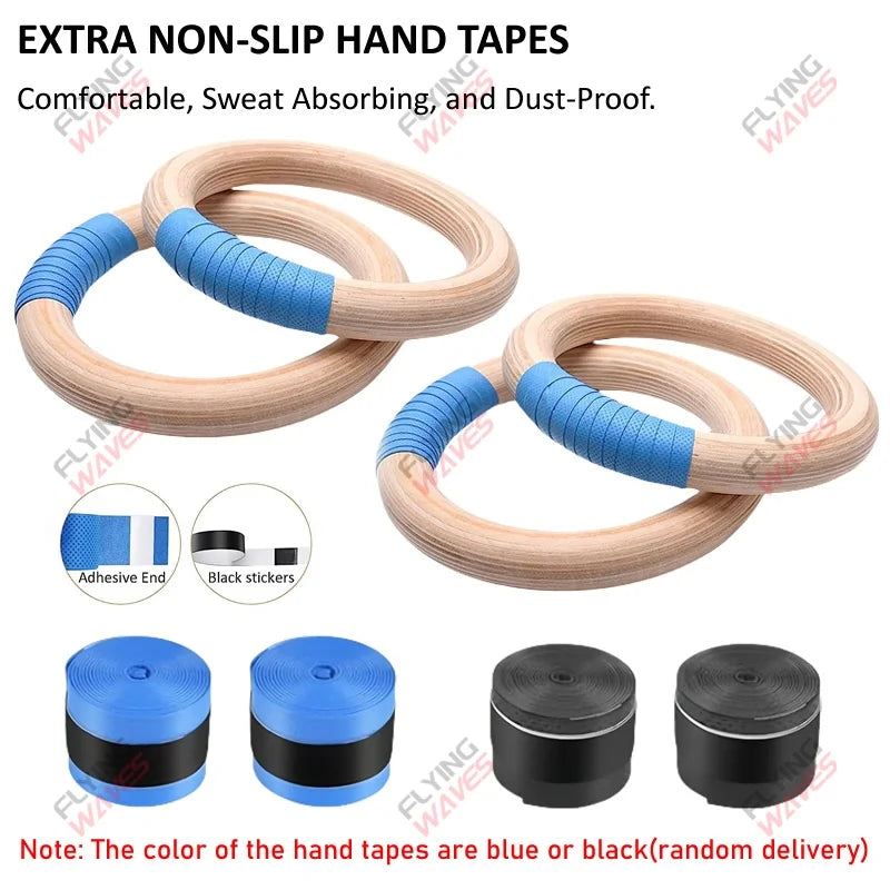 Wooden Gymnastics Rings – Strength Training