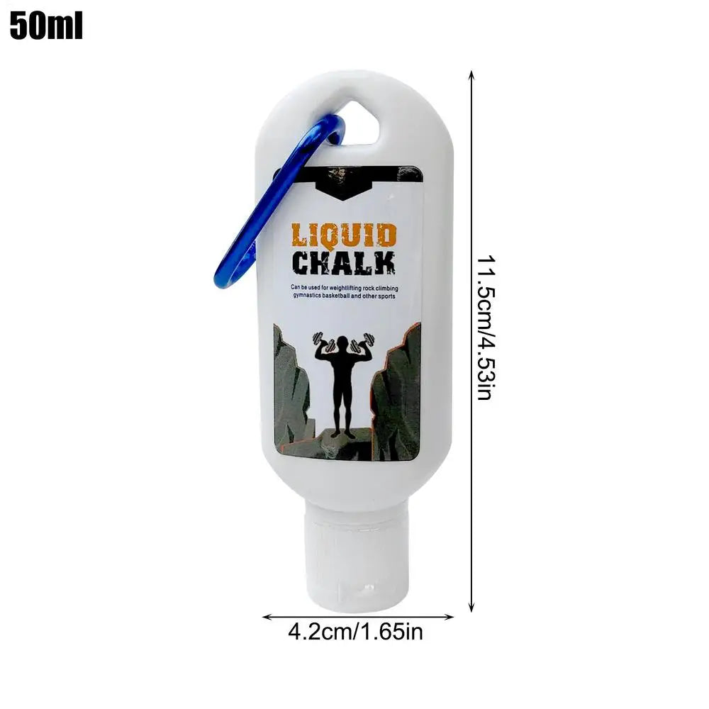 50ml/100ml Liquid Chalk Sweat-Resistant Workout Magnesium Powder Anti-slip Cream Grip Weight Lifting Climbing Gym Sports Chalk