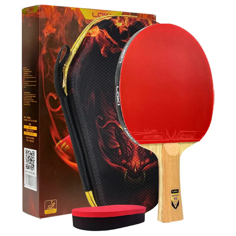 Original LOKI Table Tennis Racket Dragon Series Ping Pong Racket Paddle Bat Professional 6/7/8/9/10 Stars for All Level Players