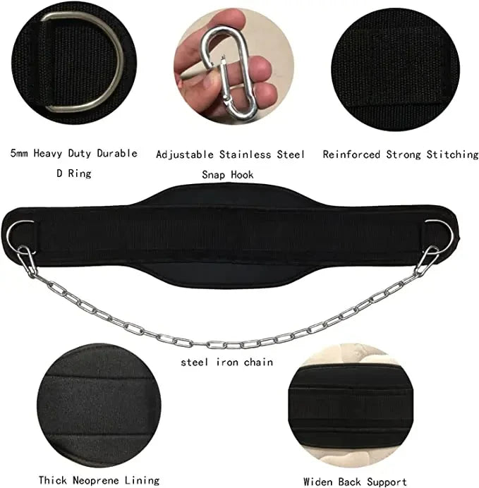 Dip Belt – Weightlifting Waist Strap