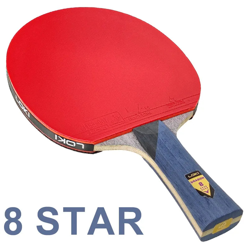 Original LOKI Table Tennis Racket Dragon Series Ping Pong Racket Paddle Bat Professional 6/7/8/9/10 Stars for All Level Players