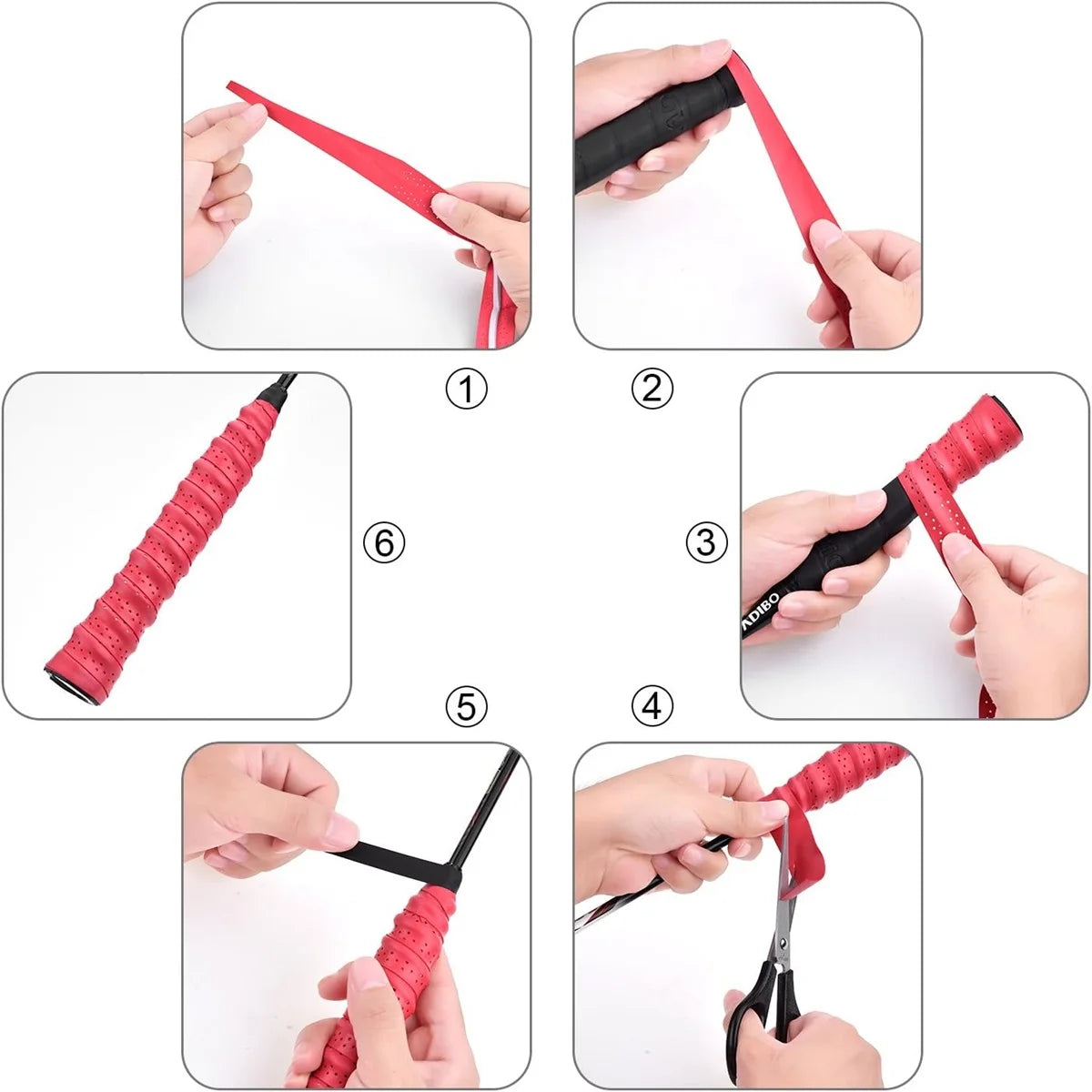 6-Pack Racket Grip Tape