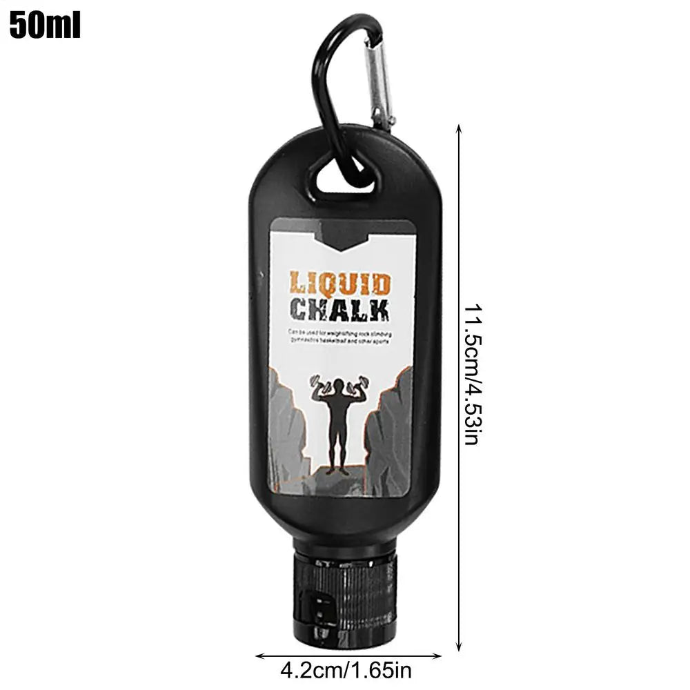 50ml/100ml Liquid Chalk Sweat-Resistant Workout Magnesium Powder Anti-slip Cream Grip Weight Lifting Climbing Gym Sports Chalk