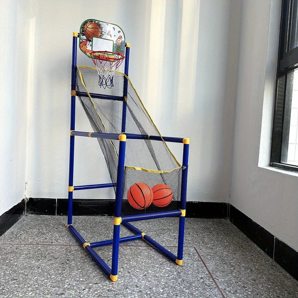 Enjoyable Arcade Basketball Game Set - Indoor/Outdoor Dual Play, Easy Setup with Pump & Balls, Ideal Holiday & Birthday Gift